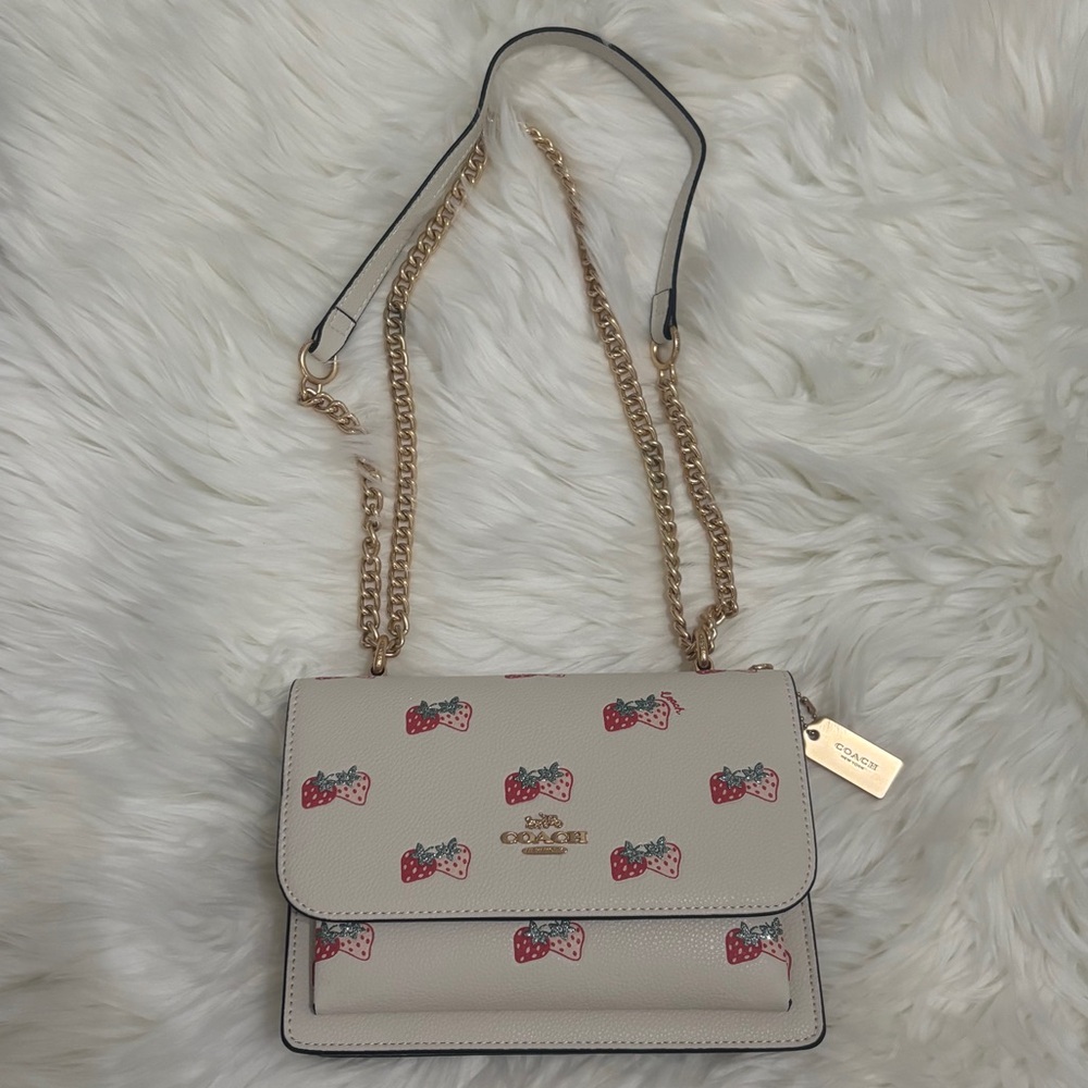 Coach Klare Crossbody Strawberry Print